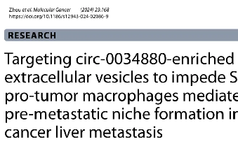 曙光医院肿瘤学科季青研究员团队在著名国际学术期刊Molecular Cancer发表重要研究成果